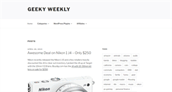 Desktop Screenshot of geekyweekly.com